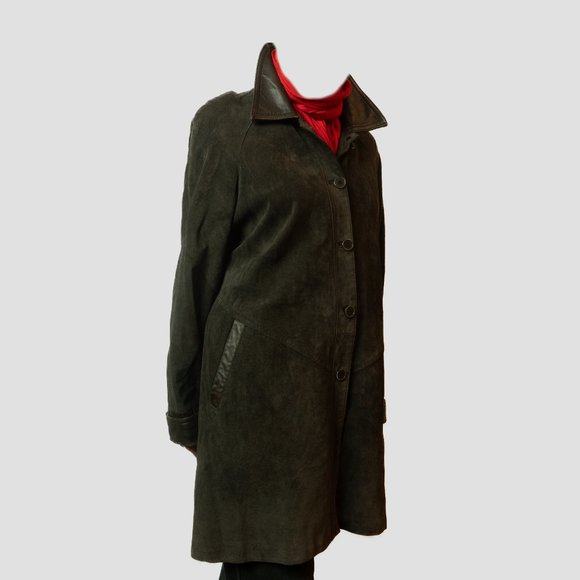Vintage Oscar Leopold suede overcoat - Picture 6 of 16